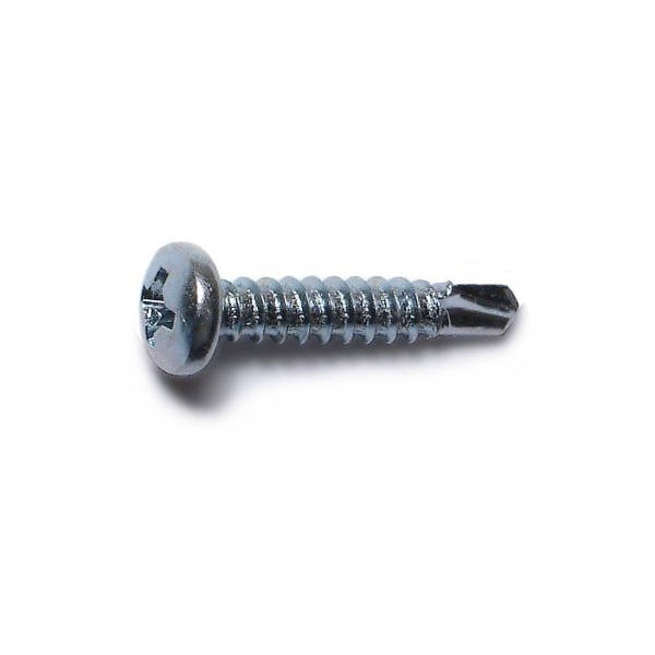 Midwest Fastener Self-Drilling Screw, #6 x 3/4 in, Zinc Plated Steel Pan Head Phillips Drive, 100 PK 03316 - main